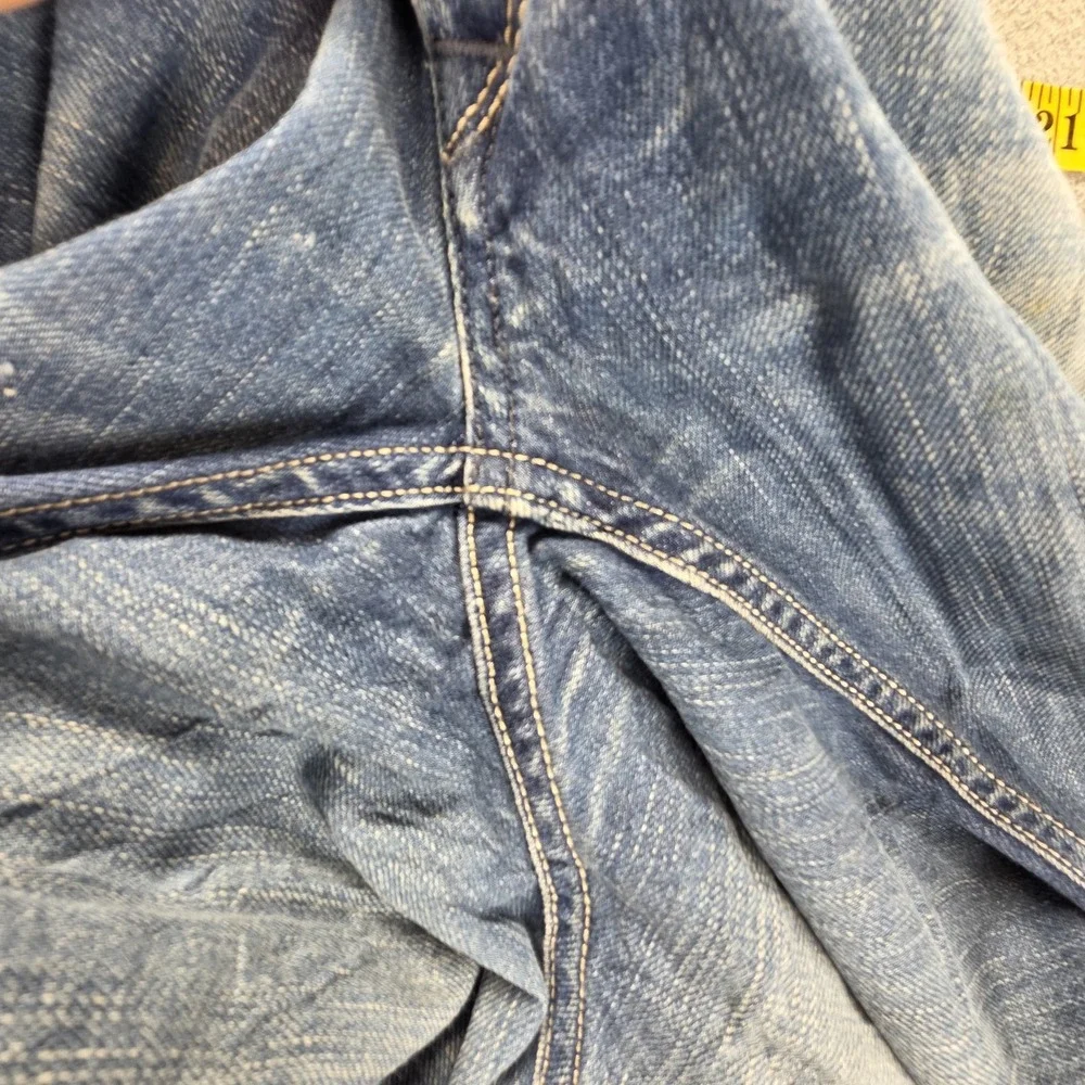 Diesel Jeans Mens 32x32 Blue Viker Straight Distressed Made In Italy 008MZ